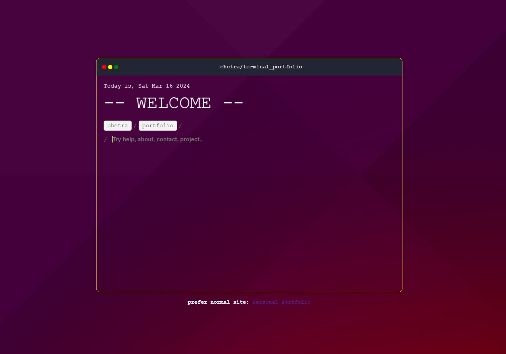 Personal portfolio